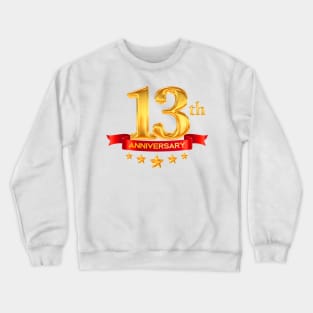 Letter Number 13 thirteen birthday Crewneck Sweatshirt